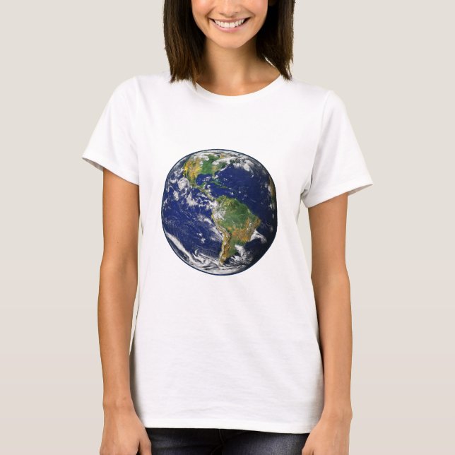 T-shirt ~~ de la TERRE de PLANÈTE (système solaire) (Devant)