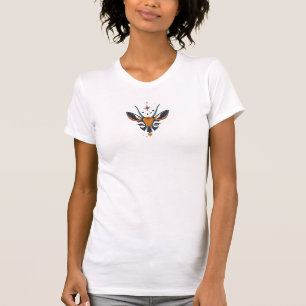 T-shirt de la tête de cerf géométrique - Carte de