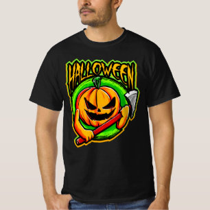 T-Shirt de la tête du Citrouille d'Halloween