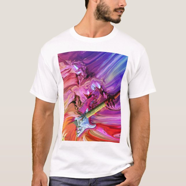 T-shirt de la théorie 4 de guitare (Devant)
