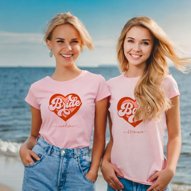 T-shirt de la tribu des mariées Bachelorette Rétro (Créateur téléchargé)