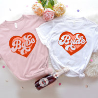T-shirt de la tribu Mariée Babe Bachelorette Rétro