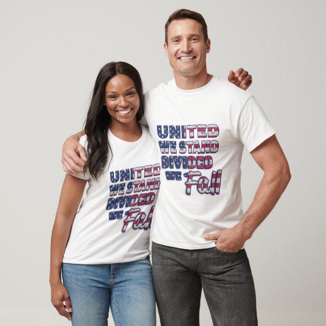 T-shirt de la typographie de United We Stand (Unisexe)