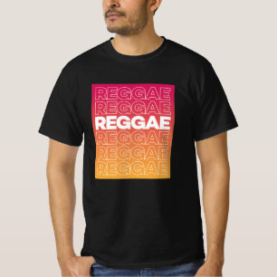 T-shirt de la typographie du reggae