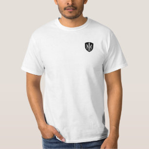 T-shirt de la valeur masculine avec le trident ukr