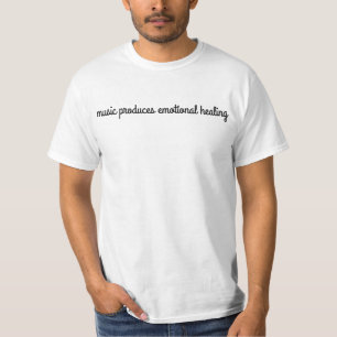 T-shirt de la valeur masculine de la guérison émot