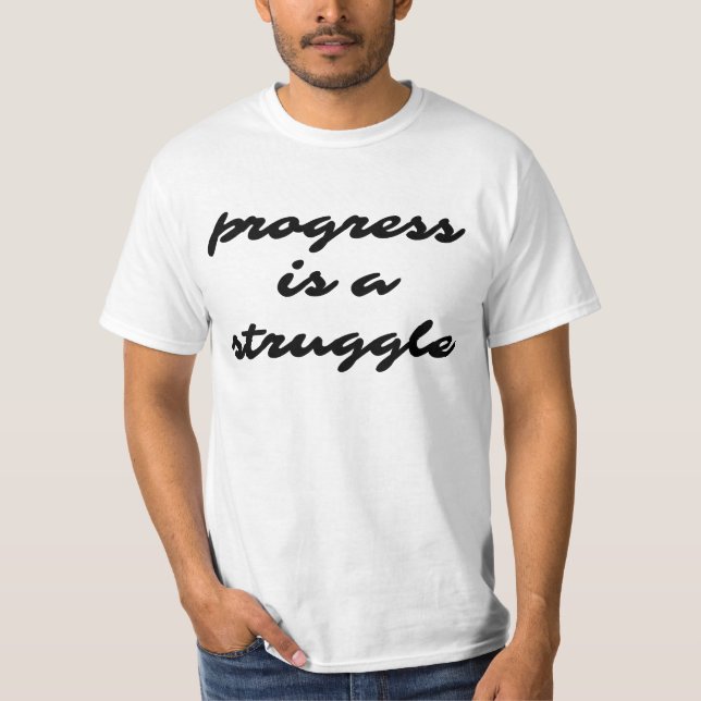 T-shirt de la valeur masculine Progress (Devant)