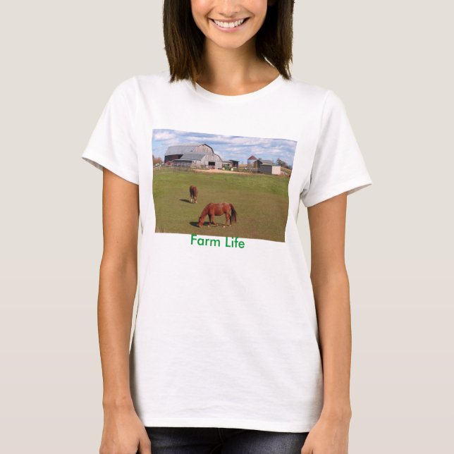 T-shirt de la vie de ferme (Devant)