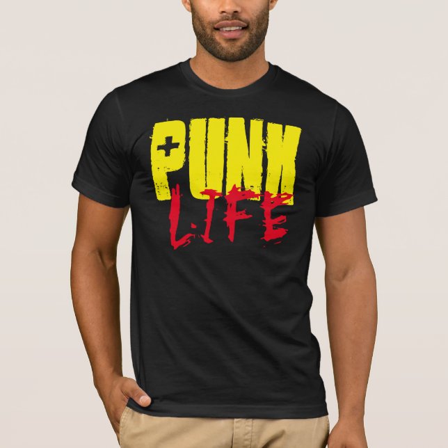 T-SHIRT DE LA VIE DE PUNK (Devant)