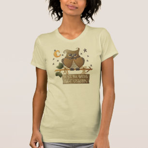 T-Shirt de la vieille chouette des femmes