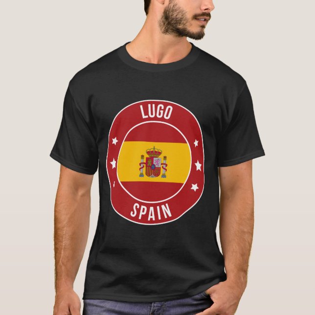 T-shirt de la ville de Lugo, Espagne (Devant)