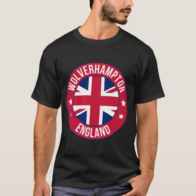 T-shirt de la ville de Wolverhampton, Angleterre (Devant)
