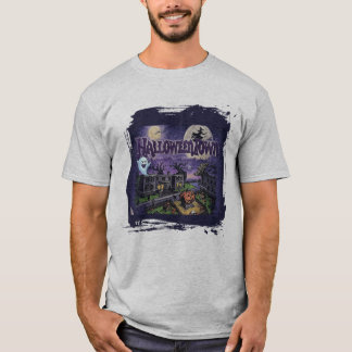 T-shirt de la ville d'Halloween | Tee festive éffr