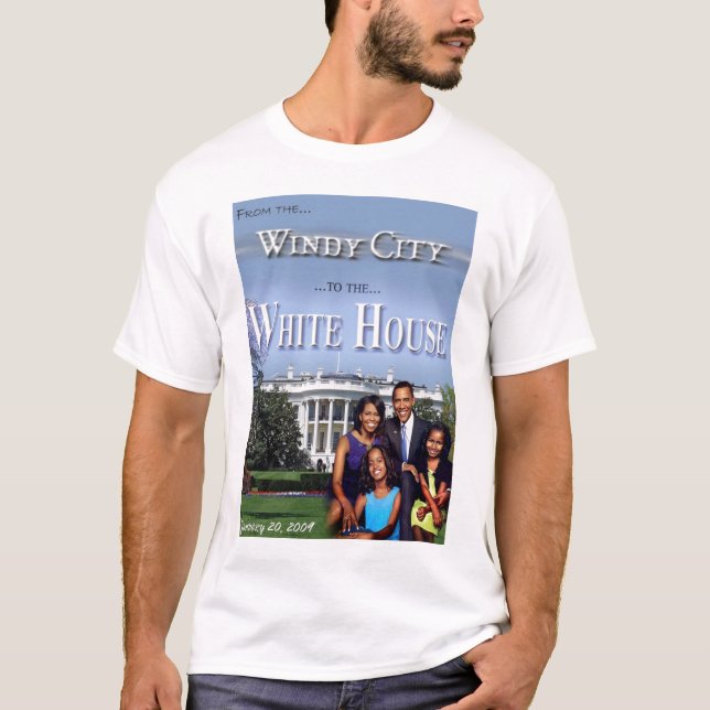 T-shirt De la ville venteuse À LA MAISON BLANCHE (Devant)