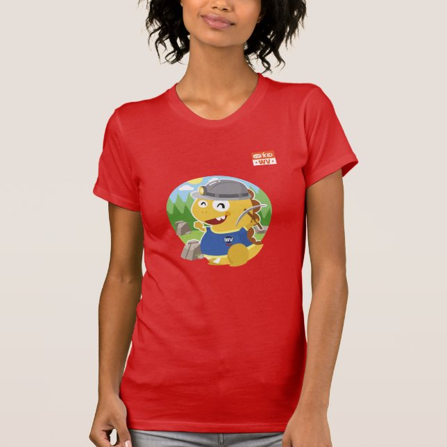 T-shirt de la Virginie Occidentale VIPKID (orange) (Devant)