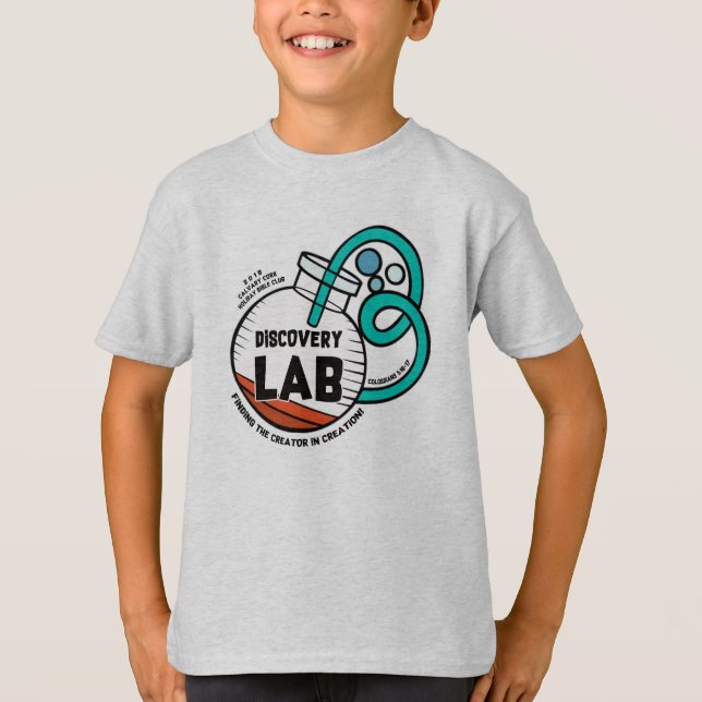 T-shirt de laboratoire de découverte (Devant)