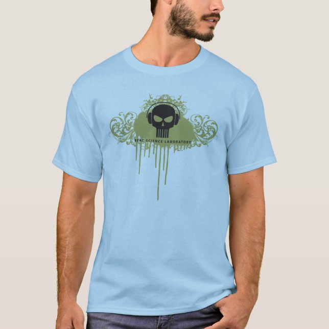 T-shirt de laboratoire de science de battement (Devant)