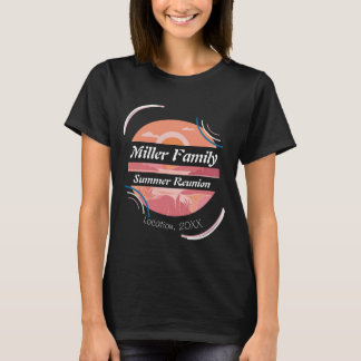 T-shirt de lac pour réunion de famille d'été perso
