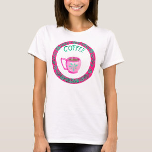 T-shirt de Lâche-Ajustement de tasse de café de