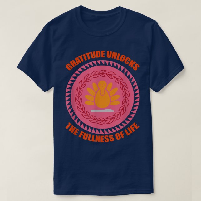T-shirt de l'Action de grâce (Design devant)