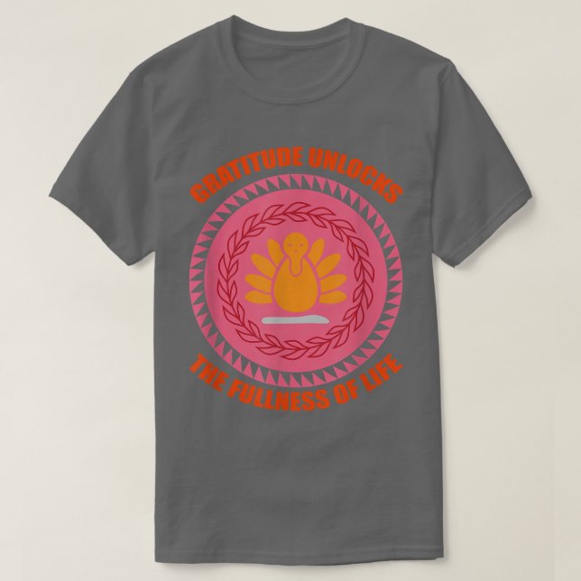 T-shirt de l'Action de grâce (Design devant)
