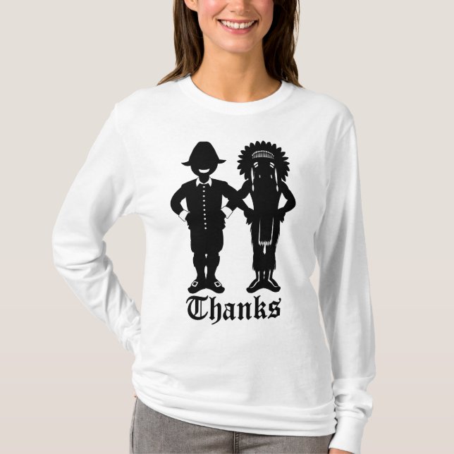 T-shirt de l'Action de grâce féminin Chemise de Fê (Devant)
