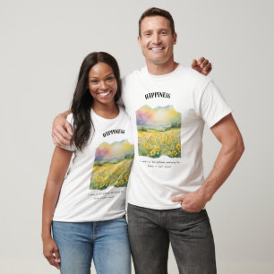 T-shirt de l'affirmation positive du bonheur
