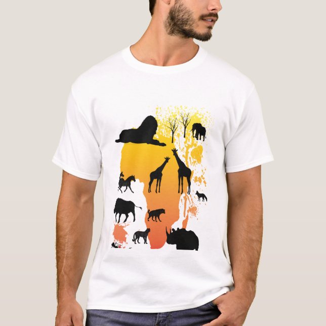 T-shirt de l'Afrique (Devant)