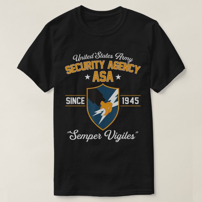T-shirt de l'Agence de sécurité de l'armée (Design devant)