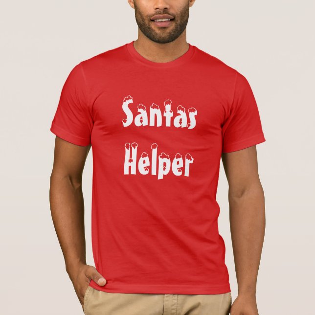 T-shirt de l'aide de Santas (Devant)