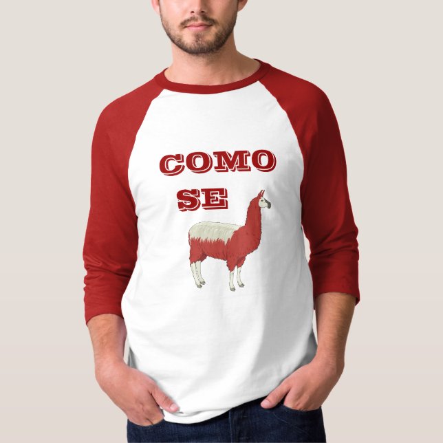 T-shirt de LAMA de Se de COMO (Devant)