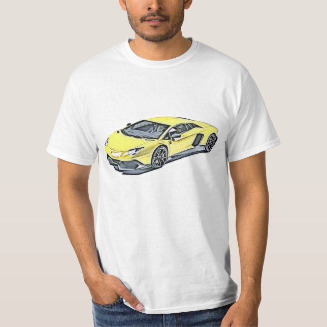 T-shirt de Lamborgini Diablo (Devant)