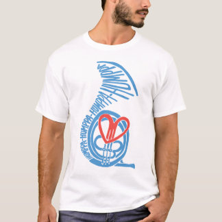 T-shirt de l'amour Blue2 de Humppa