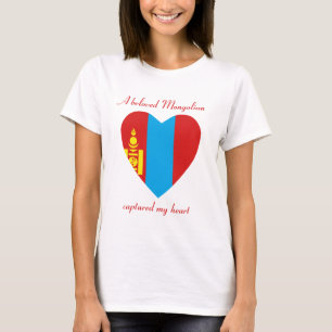 T-shirt de l'amour de la Mongolie