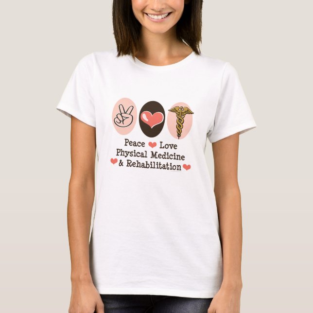T-shirt de l'amour PM&R de paix (Devant)