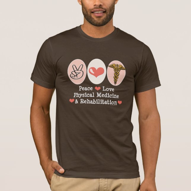 T-shirt de l'amour PM&R de paix (Devant)