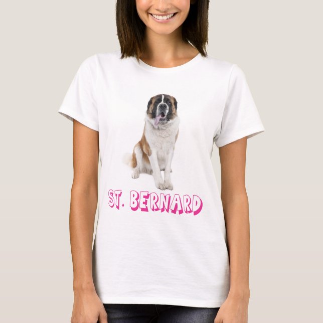 T-shirt de l'amour Saint Bernard Puppy Dog (Devant)