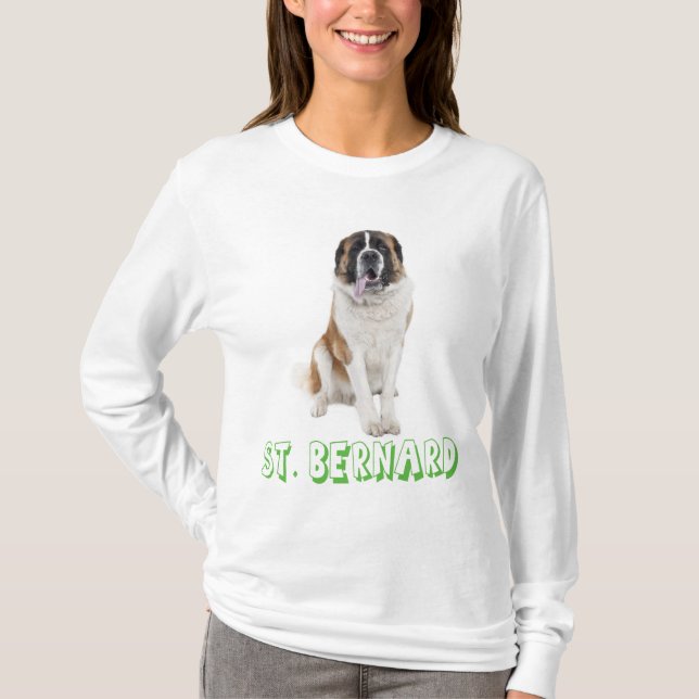 T-shirt de l'amour Saint Bernard Puppy Dog (Devant)