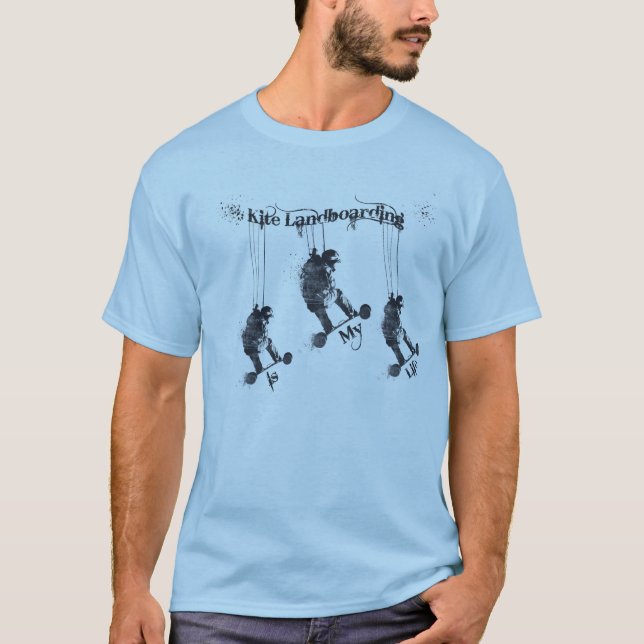 T-shirt de Landboarding de cerf-volant (Devant)