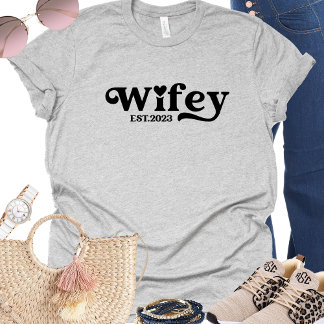 T-shirt de l'année de lune de miel Mariage femme