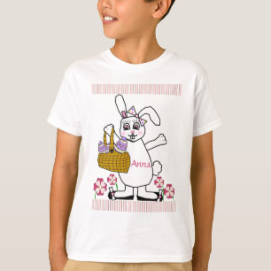 T-shirt de lapin de Pâques de l'enfant