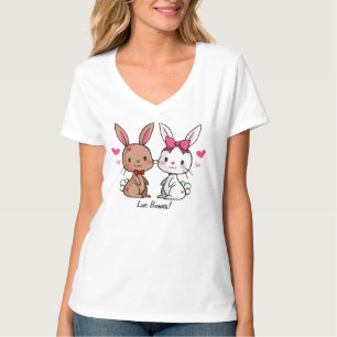T-shirt de lapins d'amour