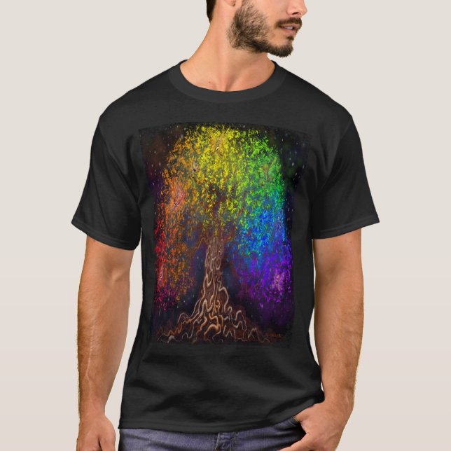 T-Shirt de l'Arbre Arc-en-Ciel (Devant)