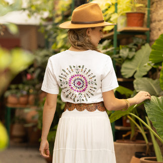 T-shirt De l'Art Original de Fleur Pressée par S. Frigui