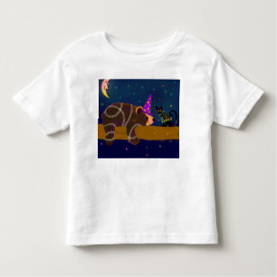 T-shirt de l'assistant d'Halloween avec ours et ch