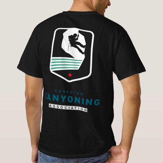 T-shirt de l'Association canadienne du canyoning (Dos)