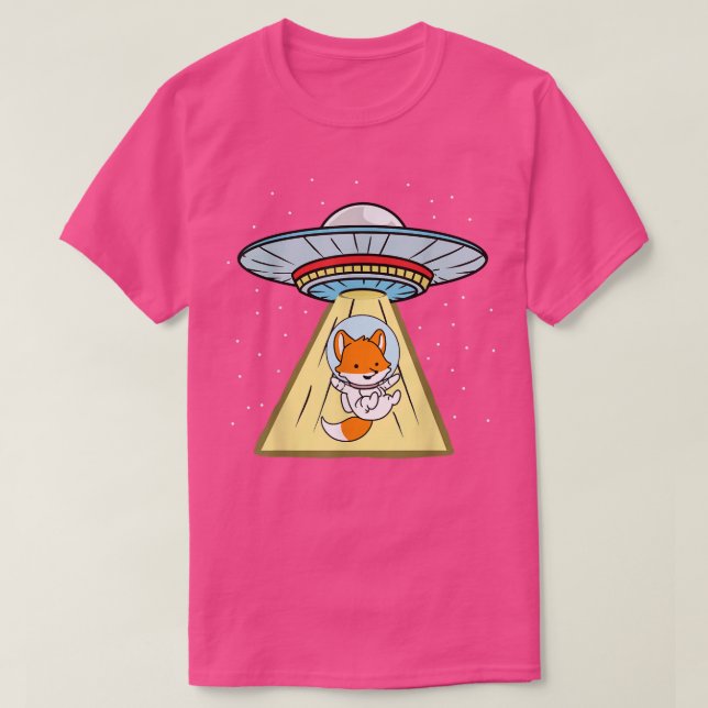 T-shirt de l'astronaute Fox Ufo (Design devant)