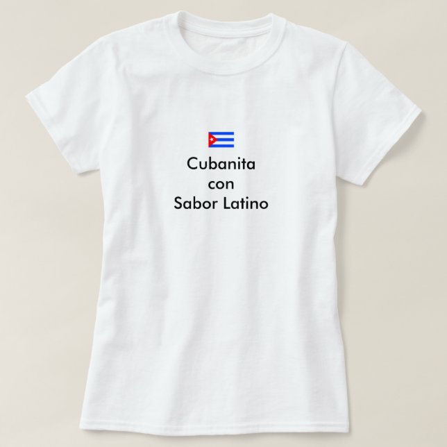 T-shirt de latino de sabor d'escroquerie de (Design devant)