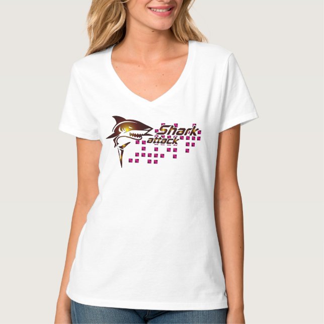 T-shirt de l'attaque de requin (Devant)