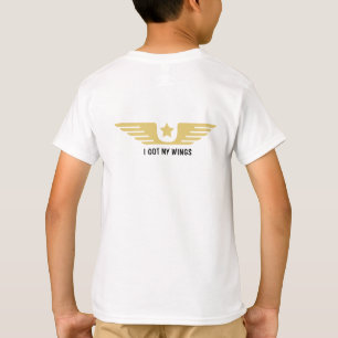 T-shirt de l'aviation blanche personnalisable
